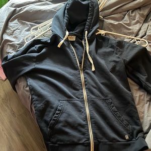 Small, navy Marine Layer hoodie